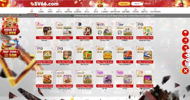 hàng triệu người chơi tin tưởng lựa chọn sv66 không chỉ đến từ sản phẩm mà còn nhờ vào chất lượng dịch vụ và sự tận tâm